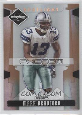 2008 Leaf Limited - [Base] - Spotlight Bronze #268 - Phenoms - Mark Bradford /125