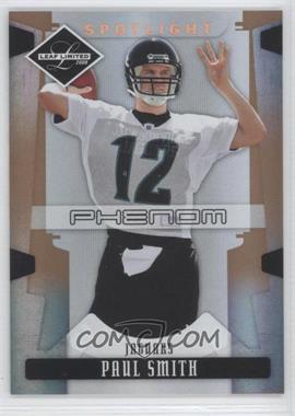 2008 Leaf Limited - [Base] - Spotlight Bronze #278 - Phenoms - Paul Smith /125