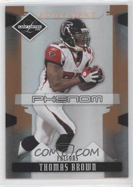 2008 Leaf Limited - [Base] - Spotlight Bronze #294 - Phenoms - Thomas Brown /125