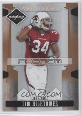 2008 Leaf Limited - [Base] - Spotlight Bronze #295 - Phenoms - Tim Hightower /125