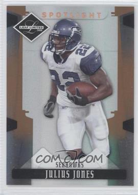 2008 Leaf Limited - [Base] - Spotlight Bronze #87 - Julius Jones /125