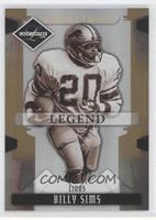 Legend - Billy Sims #/49