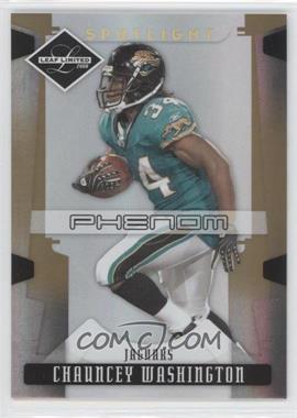 2008 Leaf Limited - [Base] - Spotlight Gold #215 - Phenoms - Chauncey Washington /49