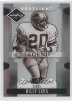 Legend - Billy Sims #/99