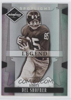 2008 Leaf Limited - [Base] - Spotlight Silver #125 - Legend - Del Shofner /99