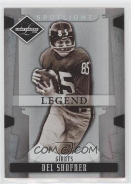 2008 Leaf Limited - [Base] - Spotlight Silver #125 - Legend - Del Shofner /99