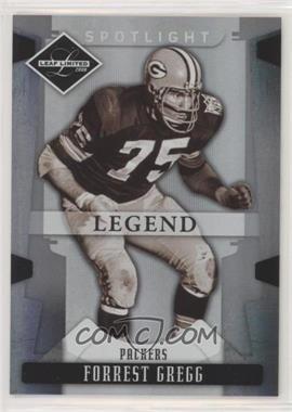 2008 Leaf Limited - [Base] - Spotlight Silver #130 - Legend - Forrest Gregg /99