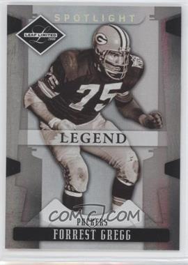 2008 Leaf Limited - [Base] - Spotlight Silver #130 - Legend - Forrest Gregg /99