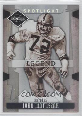 2008 Leaf Limited - [Base] - Spotlight Silver #148 - Legend - John Matuszak /99