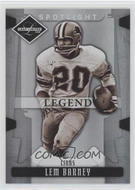 2008 Leaf Limited - [Base] - Spotlight Silver #155 - Legend - Lem Barney /99