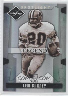 2008 Leaf Limited - [Base] - Spotlight Silver #155 - Legend - Lem Barney /99