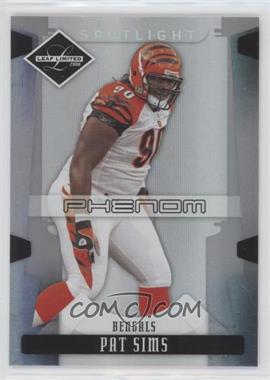 2008 Leaf Limited - [Base] - Spotlight Silver #275 - Phenoms - Pat Sims /99