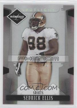 2008 Leaf Limited - [Base] - Spotlight Silver #287 - Phenoms - Sedrick Ellis /99