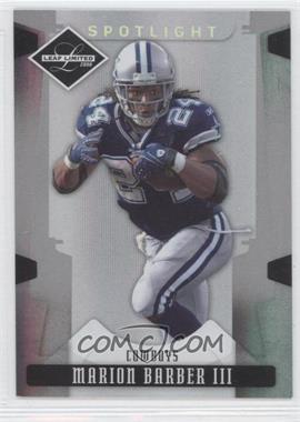 2008 Leaf Limited - [Base] - Spotlight Silver #29 - Marion Barber III /99