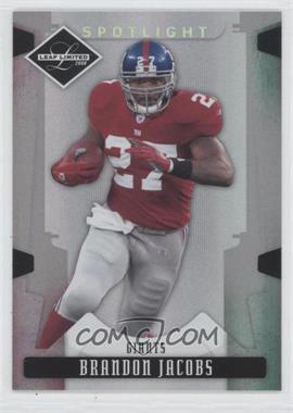 2008 Leaf Limited - [Base] - Spotlight Silver #67 - Brandon Jacobs /99