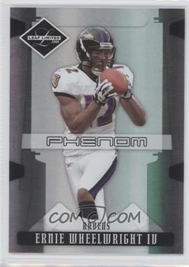 2008 Leaf Limited - [Base] #235 - Phenoms - Ernie Wheelwright IV /999