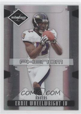 2008 Leaf Limited - [Base] #235 - Phenoms - Ernie Wheelwright IV /999