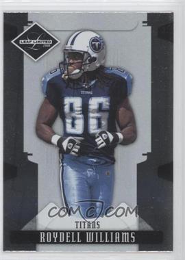 2008 Leaf Limited - [Base] #97 - Roydell Williams