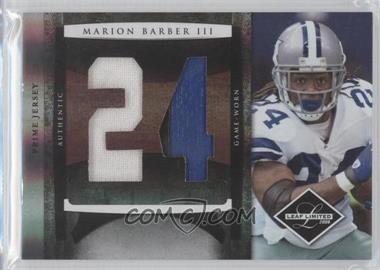 2008 Leaf Limited - Jumbo Jerseys - Jersey Number Prime #9 - Marion Barber III /10