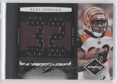 2008 Leaf Limited - Jumbo Jerseys - Jersey Number Signatures #15 - Rudi Johnson /10