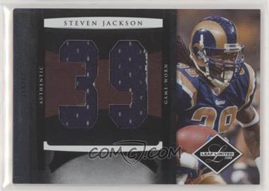 2008 Leaf Limited - Jumbo Jerseys - Jersey Number #3 - Steven Jackson /30 [EX to NM]