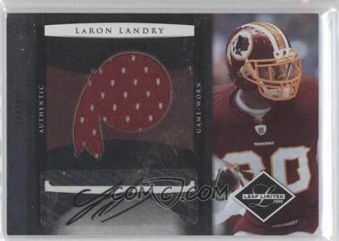 2008 Leaf Limited - Jumbo Jerseys - Team Logo Signatures #11 - LaRon Landry /25