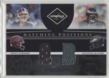 2008 Leaf Limited - Matching Positions #MP-1 - Trent Edwards, Donovan McNabb /100