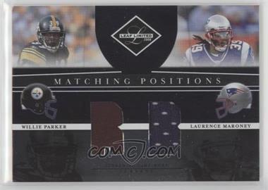 2008 Leaf Limited - Matching Positions #MP-14 - Laurence Maroney, Willie Parker /100