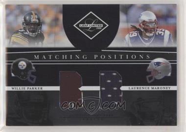 2008 Leaf Limited - Matching Positions #MP-14 - Laurence Maroney, Willie Parker /100