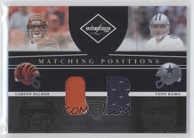 2008 Leaf Limited - Matching Positions #MP-4 - Carson Palmer, Tony Romo /100