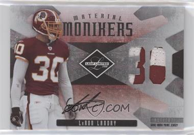 2008 Leaf Limited - Material Monikers Jersey Numbers - Prime #MM-23 - LaRon Landry /25