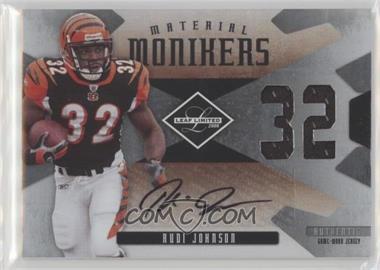 2008 Leaf Limited - Material Monikers Jersey Numbers #MM-35 - Rudi Johnson /24
