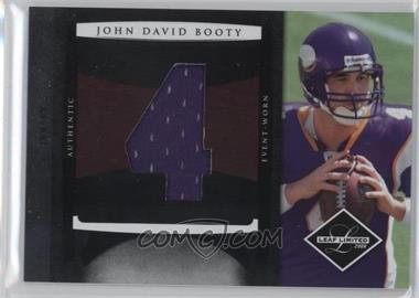 2008 Leaf Limited - Rookie Jumbo Jerseys - Jersey Number #11 - John David Booty /50