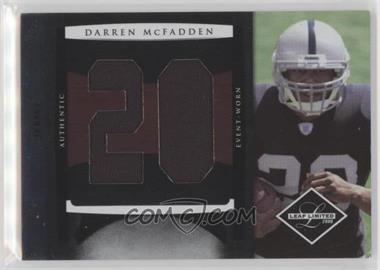 2008 Leaf Limited - Rookie Jumbo Jerseys - Jersey Number #13 - Darren McFadden /50