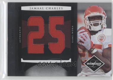 2008 Leaf Limited - Rookie Jumbo Jerseys - Jersey Number #24 - Jamaal Charles /50