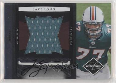 2008 Leaf Limited - Rookie Jumbo Jerseys - Signatures #15 - Jake Long /15