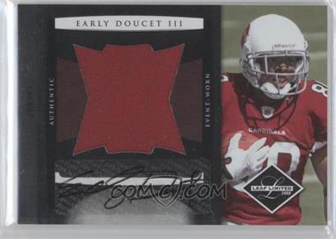 2008 Leaf Limited - Rookie Jumbo Jerseys - Signatures #29 - Early Doucet III /15