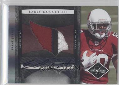 2008 Leaf Limited - Rookie Jumbo Jerseys - Team Logo Prime Signatures #29 - Early Doucet III /5