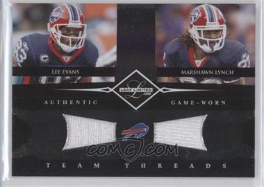 2008 Leaf Limited - Team Threads Combos #TTC-1 - Lee Evans, Marshawn Lynch /100