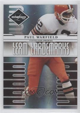 2008 Leaf Limited - Team Trademarks - Holofoil #T-33 - Paul Warfield /100