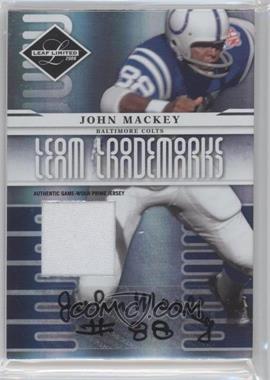 2008 Leaf Limited - Team Trademarks - Materials Prime Signatures #T-11 - John Mackey /25