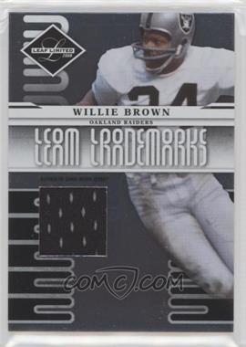 2008 Leaf Limited - Team Trademarks - Materials #T-38 - Willie Brown /100