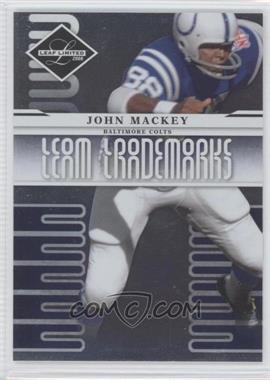 2008 Leaf Limited - Team Trademarks #T-11 - John Mackey /999