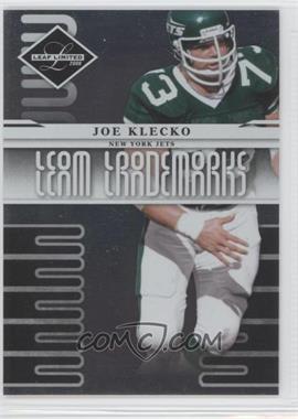 2008 Leaf Limited - Team Trademarks #T-5 - Joe Klecko /999