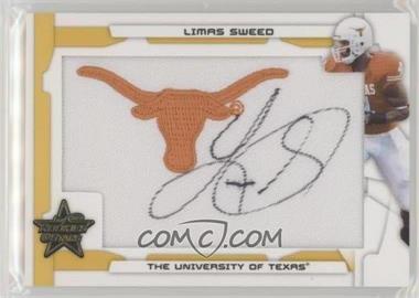 2008 Leaf Rookies & Stars - [Base] - Gold College Patch Signatures #240 - SP Rookie Jumbo - Limas Sweed /10