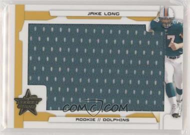 2008 Leaf Rookies & Stars - [Base] - Gold Materials #225 - SP Rookie Jumbo - Jake Long /25