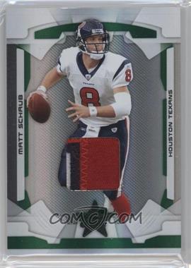 2008 Leaf Rookies & Stars - [Base] - Longevity Parallel Emerald Materials Prime #37 - Matt Schaub /25