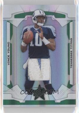 2008 Leaf Rookies & Stars - [Base] - Longevity Parallel Emerald Materials Prime #94 - Vince Young /35