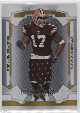 2008 Leaf Rookies & Stars - [Base] - Longevity Parallel Gold Materials #25 - Braylon Edwards /250