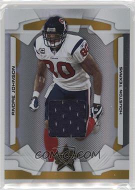 2008 Leaf Rookies & Stars - [Base] - Longevity Parallel Gold Materials #38 - Andre Johnson /250